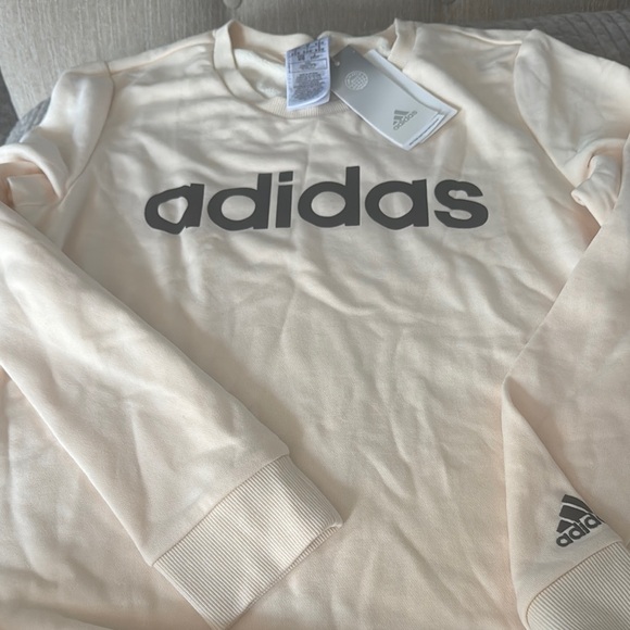 Adidas Cream Sweatshirt. NWT. - Picture 1 of 3